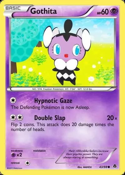 Gothita 43/98 Emerging Powers Pokemon card
