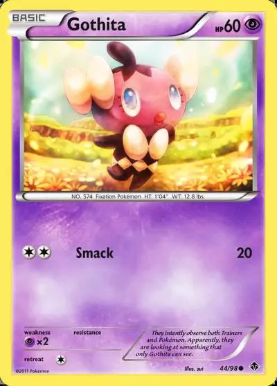Gothita 44/98 Emerging Powers Pokemon card