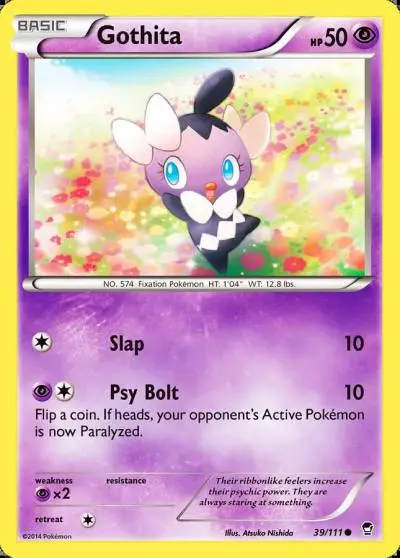 Gothita 39/111 Furious Fists Pokemon card
