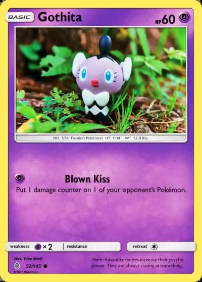 Gothita 52/145 Guardians Rising Pokemon card