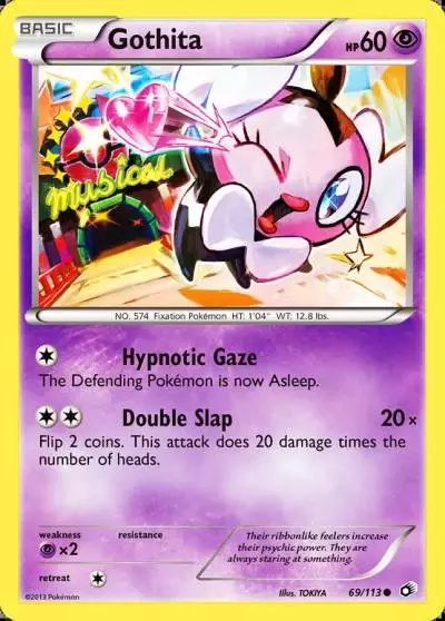 Gothita 69/113 Legendary Treasures Pokemon card