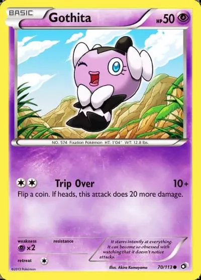 Gothita 70/113 Legendary Treasures Pokemon card