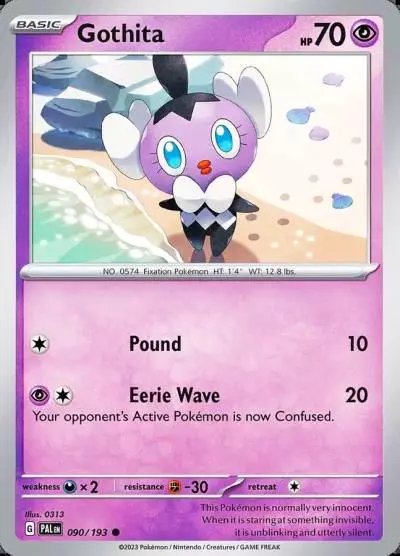 Gothita 90/193 Paldea Evolved Pokemon card