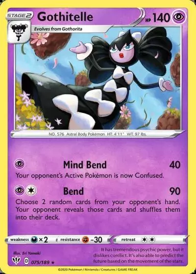 Gothitelle 75/189 Darkness Ablaze Pokemon card