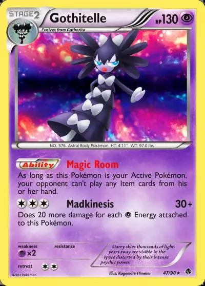 Gothitelle 47/98 Emerging Powers Pokemon card