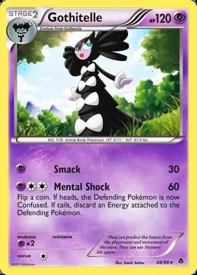 Gothitelle 48/98 Emerging Powers Pokemon card