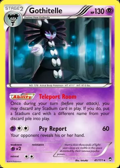 Gothitelle 41/111 Furious Fists Pokemon card