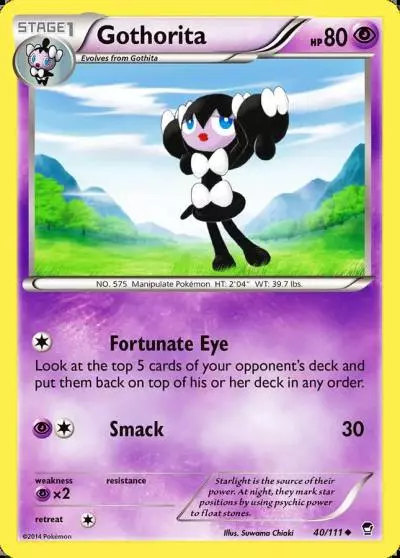 Gothorita 40/111 Furious Fists Pokemon card