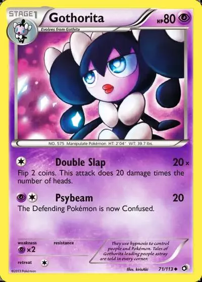 Gothorita 71/113 Legendary Treasures Pokemon card