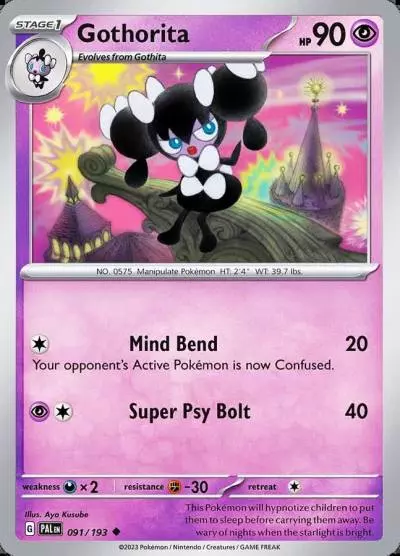 Gothorita 91/193 Paldea Evolved Pokemon card