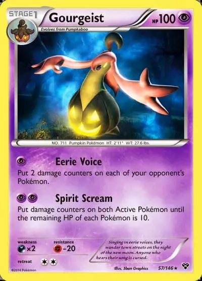Gourgeist 57/146 XY Pokemon card