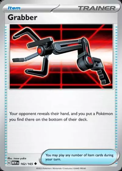 Grabber 162/165 151 Pokemon card