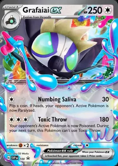 Grafaiai ex 100/165 Scarlet & Violet Black Star Promos Pokemon card