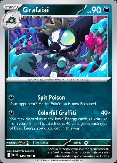 Grafaiai 146/193 Paldea Evolved Pokemon card