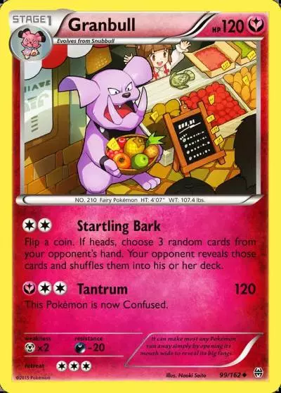 Granbull 99/162 BREAKthrough Pokemon card