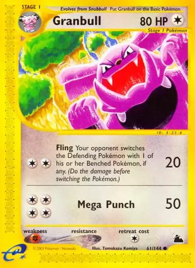 Granbull 61/144 Skyridge Pokemon card