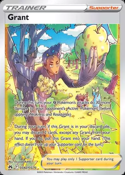 Grant GG62/70 Crown Zenith Galarian Gallery Pokemon card