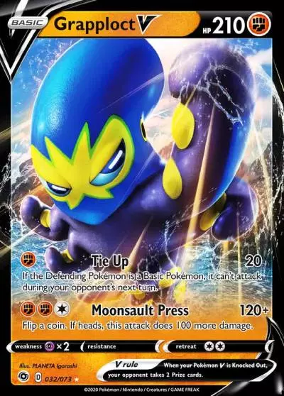 Grapploct V 32/73 Champion's Path Pokemon card