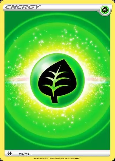 Grass Energy 152/159 Crown Zenith Pokemon card