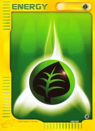 Grass Energy 162/165 Expedition Base Set Pokemon card