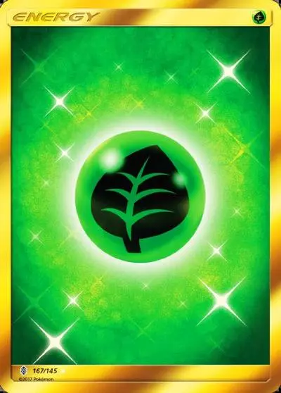 Grass Energy 167/145 Guardians Rising Pokemon card