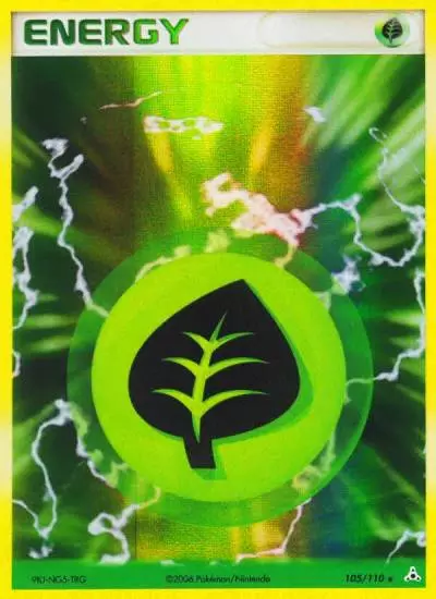 Grass Energy 105/110 Holon Phantoms Pokemon card