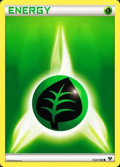 Grass Energy 132/146 XY Pokemon card