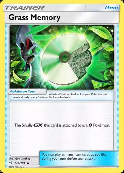Grass Memory 143/181 Team Up Pokemon card