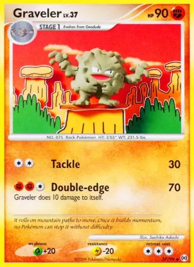 Graveler 37/99 Arceus Pokemon card