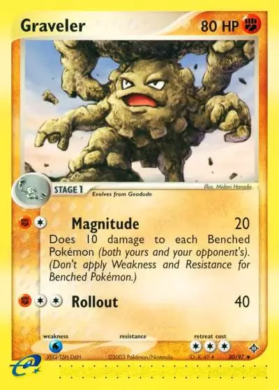 Graveler 30/97 Dragon Pokemon card