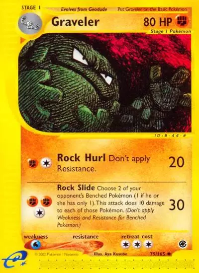 Graveler 79/165 Expedition Base Set Pokemon card