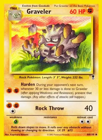 Graveler 44/110 Legendary Collection Pokemon card