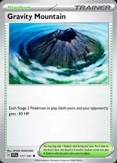 Gravity Mountain 177/191 Surging Sparks Pokemon card