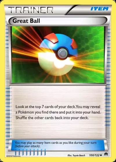 Great Ball 100/122 BREAKpoint Pokemon card