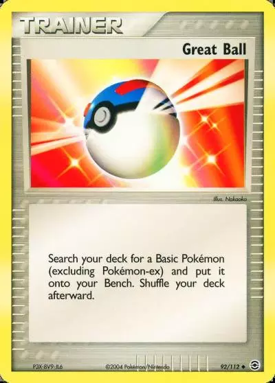 Great Ball 92/112 FireRed & LeafGreen Pokemon card