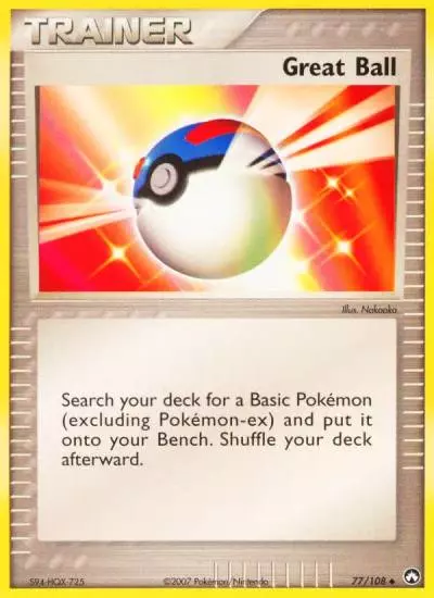 Great Ball 77/108 Power Keepers Pokemon card