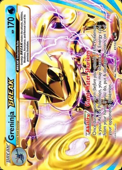 Greninja BREAK 41/122 BREAKpoint Pokemon card