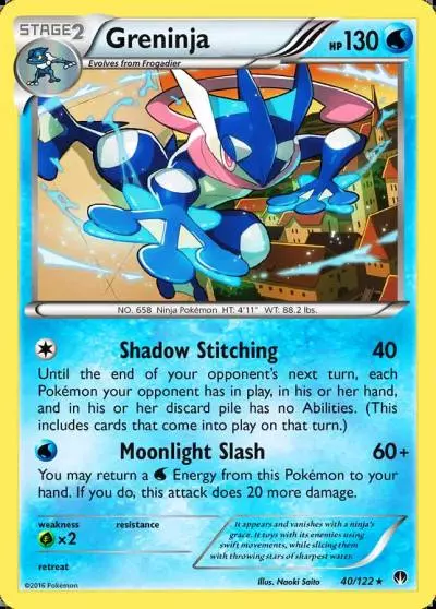 Greninja 40/122 BREAKpoint Pokemon card