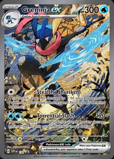Greninja ex 132/165 Scarlet & Violet Black Star Promos Pokemon card