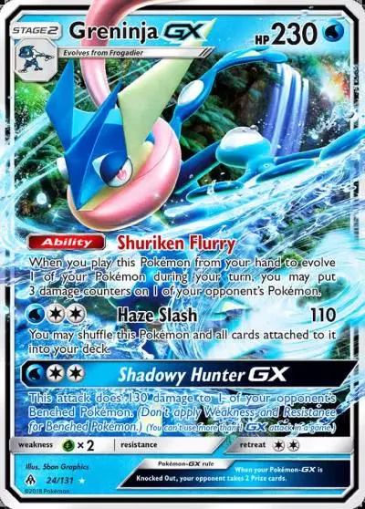 Greninja-GX 24/131 Forbidden Light Pokemon card