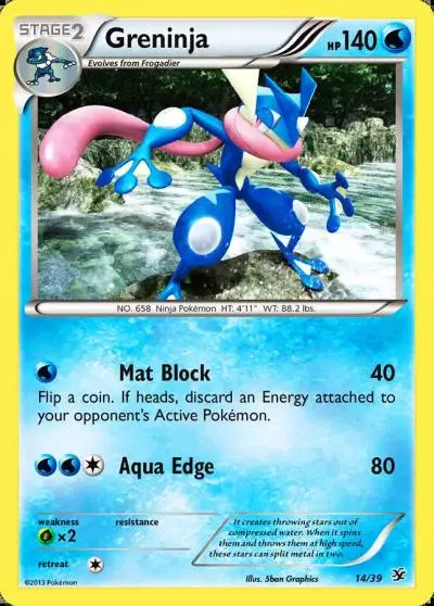 Greninja 14/39 Kalos Starter Set Pokemon card