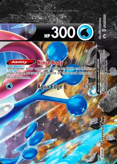 Greninja V-UNION SWSH156/307 SWSH Black Star Promos Pokemon card