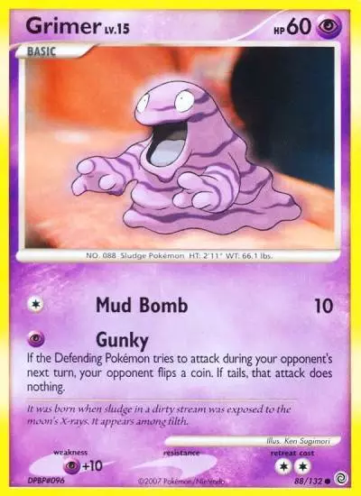 Grimer 88/132 Secret Wonders Pokemon card