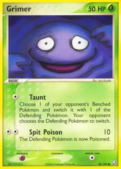 Grimer 56/109 Team Rocket Returns Pokemon card