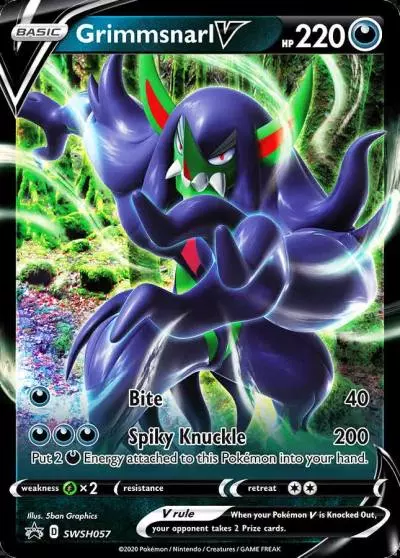 Grimmsnarl V SWSH057/307 SWSH Black Star Promos Pokemon card