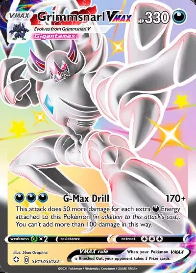 Grimmsnarl VMAX SV117/122 Shining Fates Shiny Vault Pokemon card