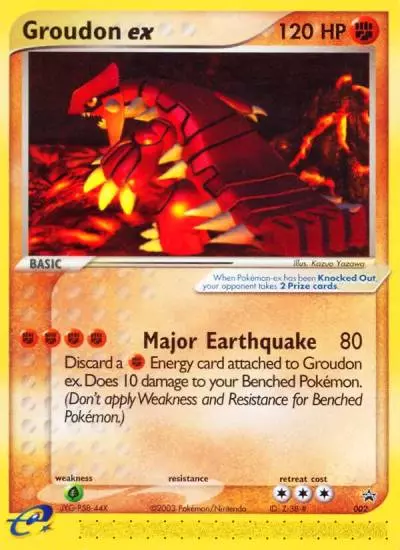 Groudon ex 2/40 Nintendo Black Star Promos Pokemon card