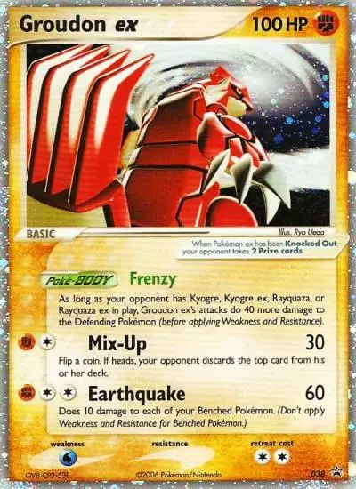 Groudon ex 38/40 Nintendo Black Star Promos Pokemon card
