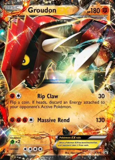 Groudon-EX XY42/211 XY Black Star Promos Pokemon card