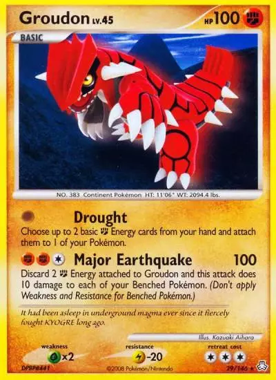 Groudon 29/146 Legends Awakened Pokemon card